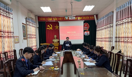 Viện KSND huyện Đan Phượng tổ chức Hội nghị sơ kết giữa nhiệm kỳ Đại...